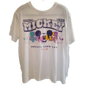 DISNEY (NWT) Mickey Mouse Short Sleeve Crewneck Tee T-Shirt Women's Plus Size 1X
